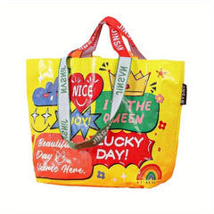 Woven Hand Shopping Bag PP Supermarket Boat Storage Bag