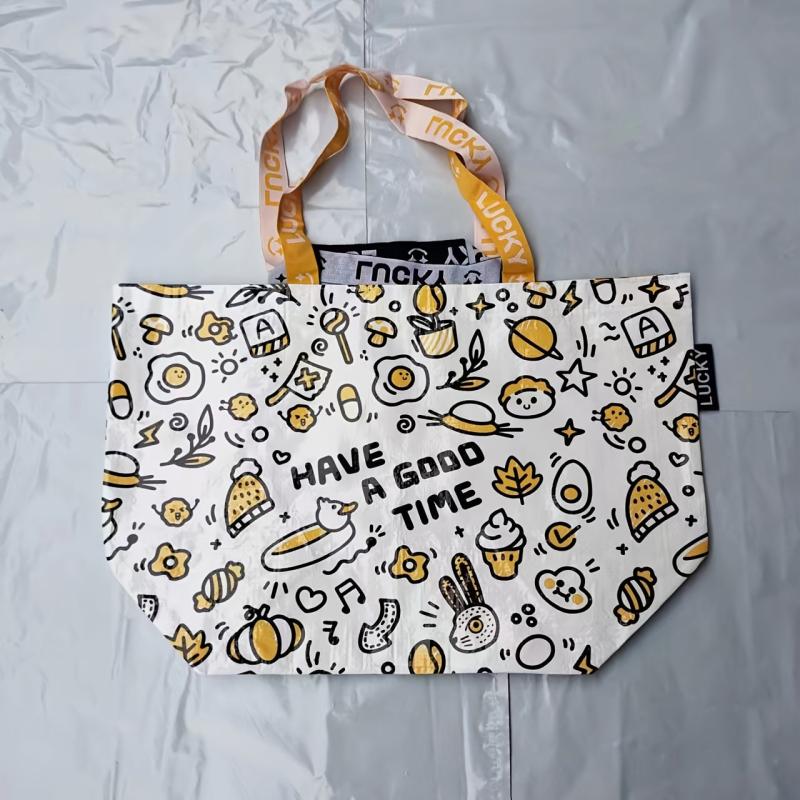 Woven Hand Shopping Bag PP Supermarket Boat Storage Bag
