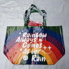Woven Hand Shopping Bag PP Supermarket Boat Storage Bag