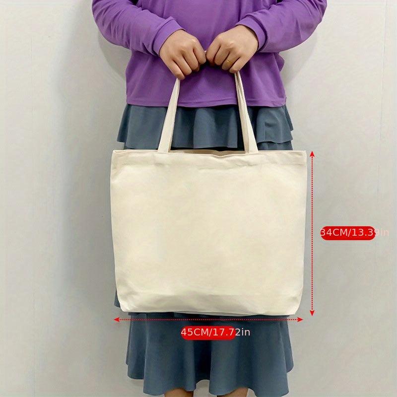 Canvas Bag Portable Shopping Bag Clothing Bag High Beauty Gift