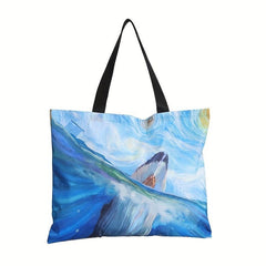 Women's Graphic Printing Polyester Shoulder Bag Lightweight Shopping Bag