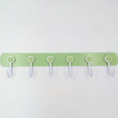 Kitchen Hanging Storage Rack 360 Rotating With 6 Hooks Towel Rag Hook Hanger