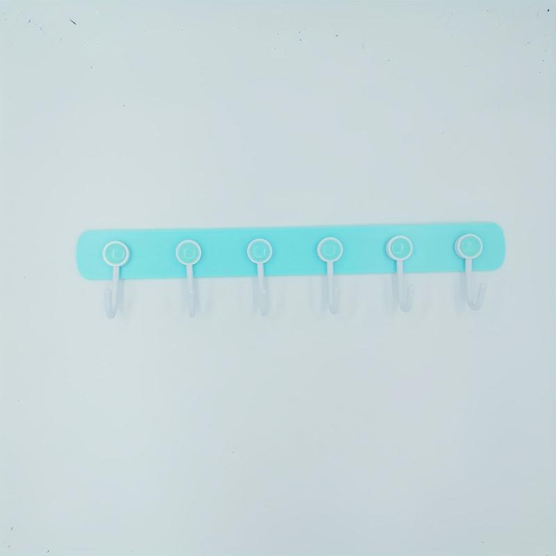 Kitchen Hanging Storage Rack 360 Rotating With 6 Hooks Towel Rag Hook Hanger