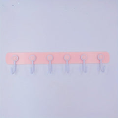 Kitchen Hanging Storage Rack 360 Rotating With 6 Hooks Towel Rag Hook Hanger