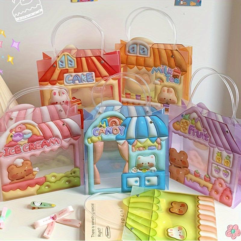 3D Cartoon Gift Bag for Birthday, Creative Tote Bag