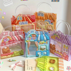 3D Cartoon Gift Bag for Birthday, Creative Tote Bag