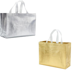 2pcs Reusable Glossy Non-woven Gift Bag for Party Wedding Birthday