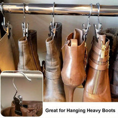 12pcs Portable Laundry Hooks Metal Boots Hangers