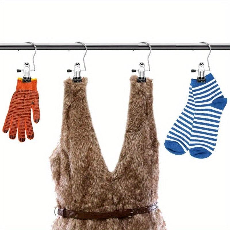 12pcs Portable Laundry Hooks Metal Boots Hangers
