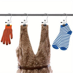 12pcs Portable Laundry Hooks Metal Boots Hangers