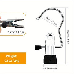 12pcs Portable Laundry Hooks Metal Boots Hangers