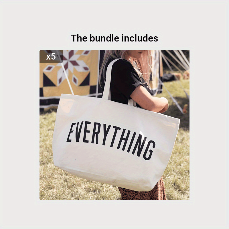 Giant Canvas Shopping Bag Large Shoulder Handbag Travel Bag