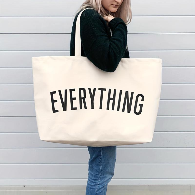 Giant Canvas Shopping Bag Large Shoulder Handbag Travel Bag