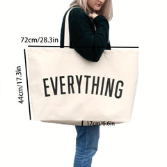 Giant Canvas Shopping Bag Large Shoulder Handbag Travel Bag