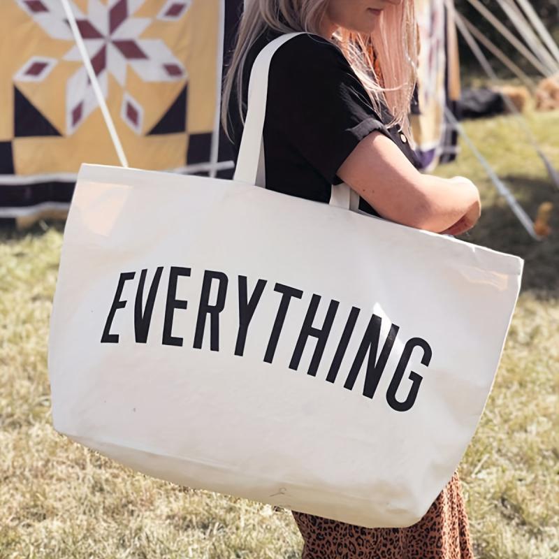 Giant Canvas Shopping Bag Large Shoulder Handbag Travel Bag