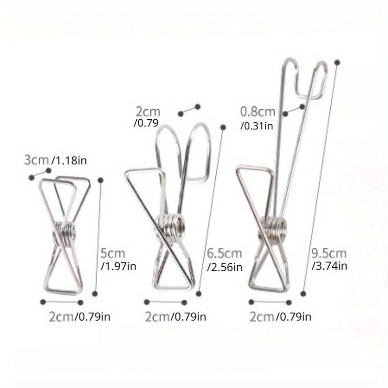 Stainless Steel Clip Socks Hanger Hook Drying Multifunction