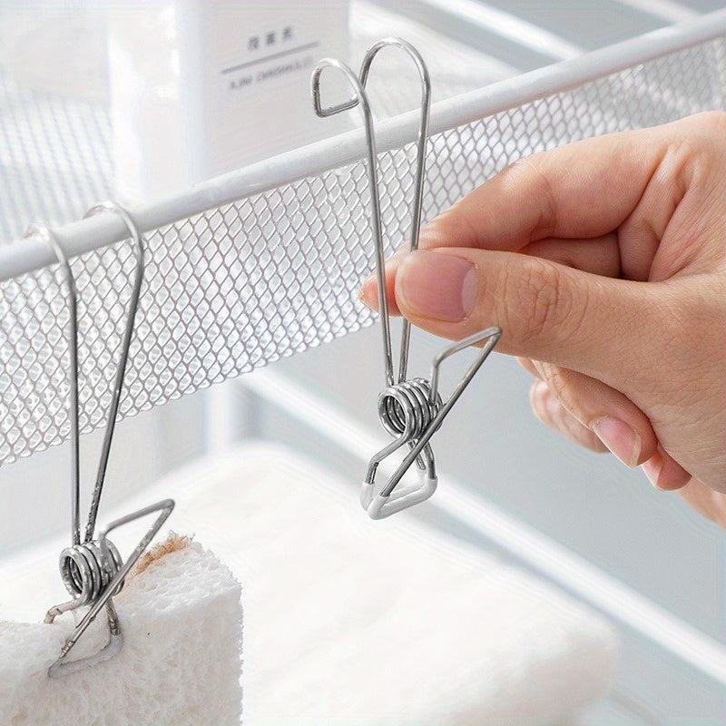 Stainless Steel Clip Socks Hanger Hook Drying Multifunction