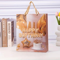 12pcs Birthday Series Craft Gift Bags - Large Size