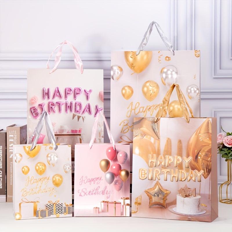 12pcs Birthday Series Craft Gift Bags - Large Size