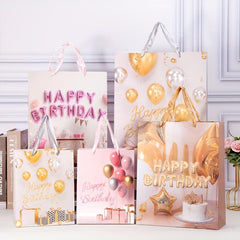 12pcs Birthday Series Craft Gift Bags - Large Size