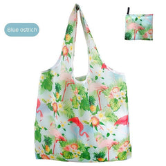 2pcs Flower Cloth Portable Grocery Bag Supermarket Shopping Bag