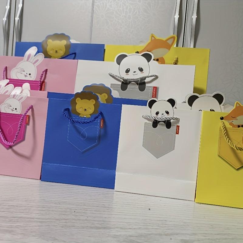 Cartoon Birthday Gift Bag Creative Handbag for Retail Stores