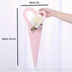 Single Rose Flower Arrangement Box Flowers Tote Small Bouquet Packaging Box