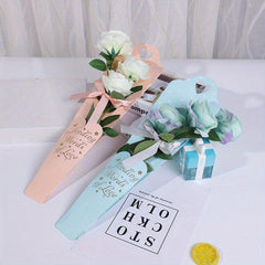 Single Rose Flower Arrangement Box Flowers Tote Small Bouquet Packaging Box