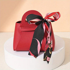 Leather Gift Bags Ribbon Wedding Favour Distributions Eid Mubarak Candy Packagin