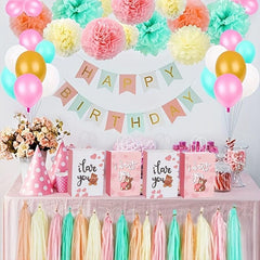 8 Pack Valentines Gift Bag With Tissue Paper For Kids - Party Supplies