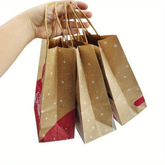 2pcs Santa Claus Candy Biscuit Bag - Happy Christmas Gift Hand Bags