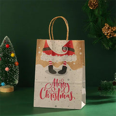 2pcs Santa Claus Candy Biscuit Bag - Happy Christmas Gift Hand Bags