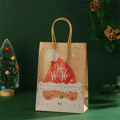 2pcs Santa Claus Candy Biscuit Bag - Happy Christmas Gift Hand Bags