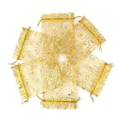 100pcs Organza Bags 8 99 11 Organza Drawstring Storage Bag Jewelry Bag