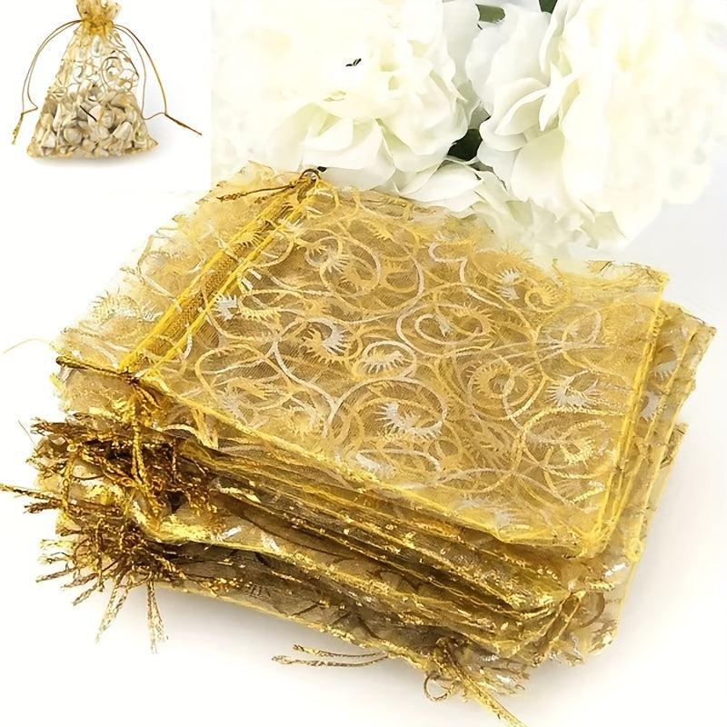100pcs Organza Bags 8 99 11 Organza Drawstring Storage Bag Jewelry Bag