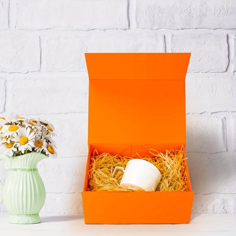 Orange Gift Box with Magnetic Closure