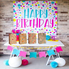 8pcs Watercolor Flowers Paper Gift Bags Floral Party Favor Bags