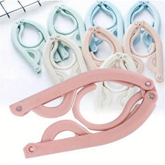 3pcs Portable Travel Hanger Retractable Plastic Rack Drying Rack