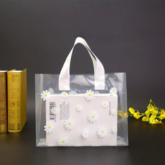 Thickened Transparent Handbag Kids Gift Food Packaging Plastic Bag