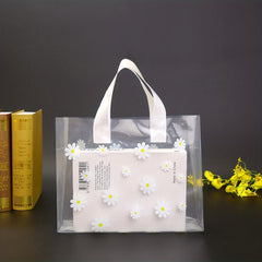Thickened Transparent Handbag Kids Gift Food Packaging Plastic Bag