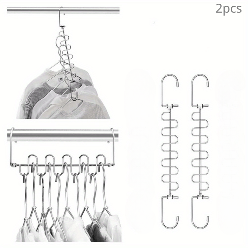 Porous Wave Magic Hanger Wardrobe Storage Rack