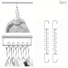 Porous Wave Magic Hanger Wardrobe Storage Rack