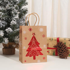 Christmas Paper Gift Bags Snowflakes Christmas Tree Candy Cookie Bag