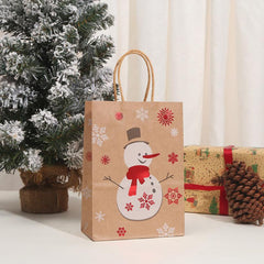 Christmas Paper Gift Bags Snowflakes Christmas Tree Candy Cookie Bag