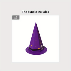10pcs Halloween Cartoon Hat Candy Cookie for Party