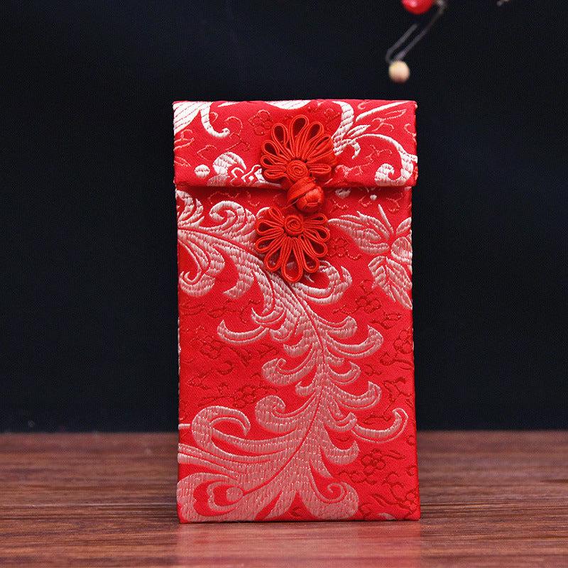 Brocade Fabric Red Envelope - Year of the Rat Design