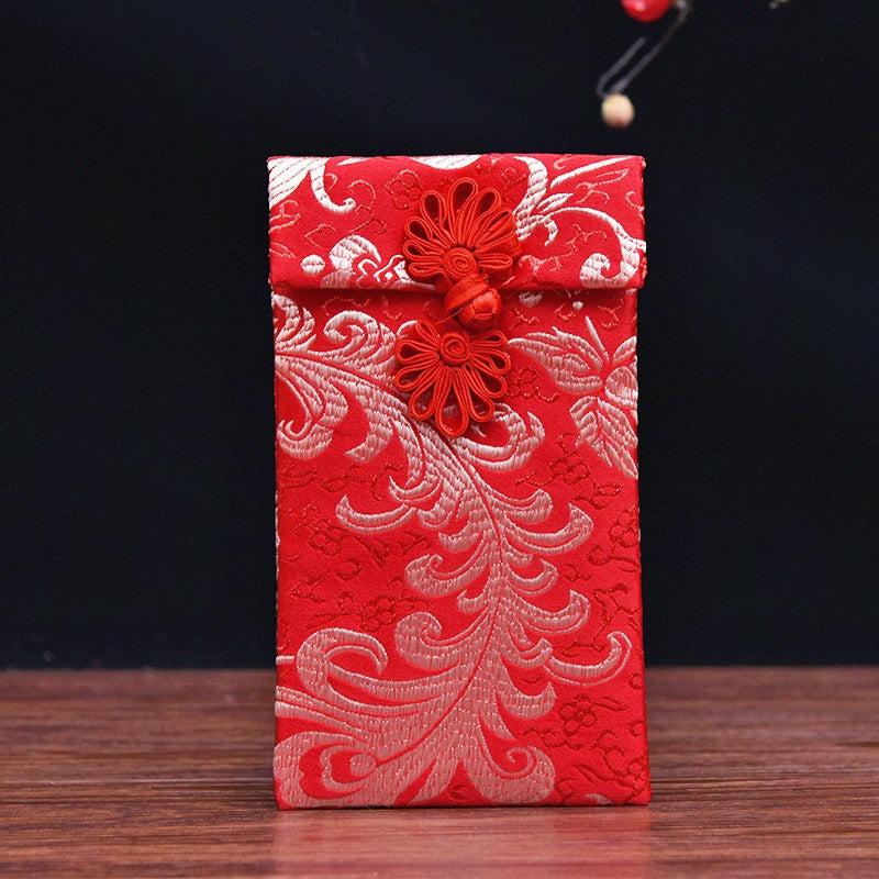 Brocade Fabric Red Envelope - Year of the Rat Design