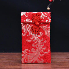 Brocade Fabric Red Envelope - Year of the Rat Design