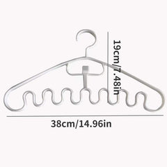 Wave Shape Hangers Storage Racks for Clothing Stores