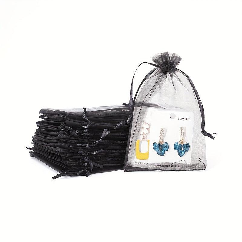 100pcs Assorted Mesh Drawstring Gift Bags Candy Gift Random 12 7x17 78 Cm